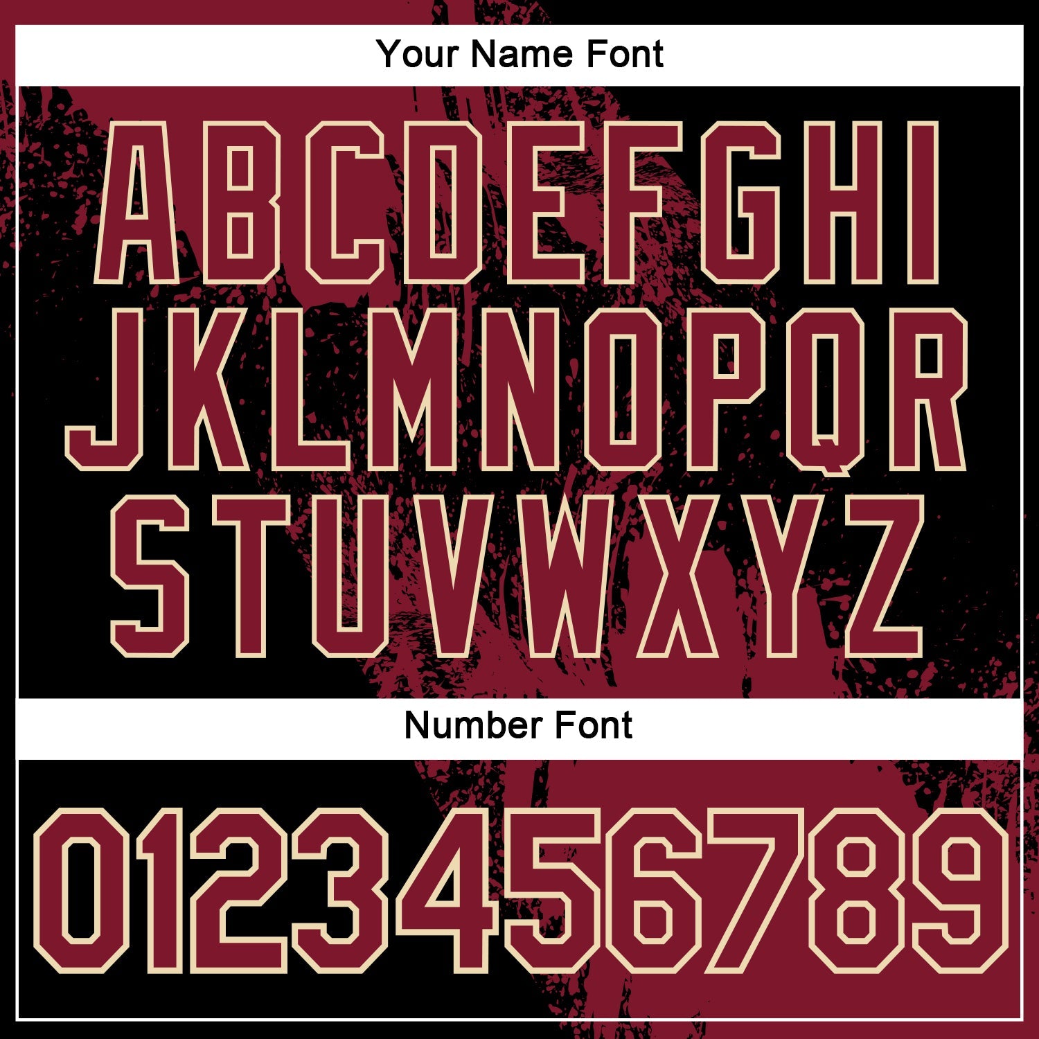 Custom Crimson Black-Cream 3D Pattern Design Abstract Brush Stroke Performance Polo Shirt