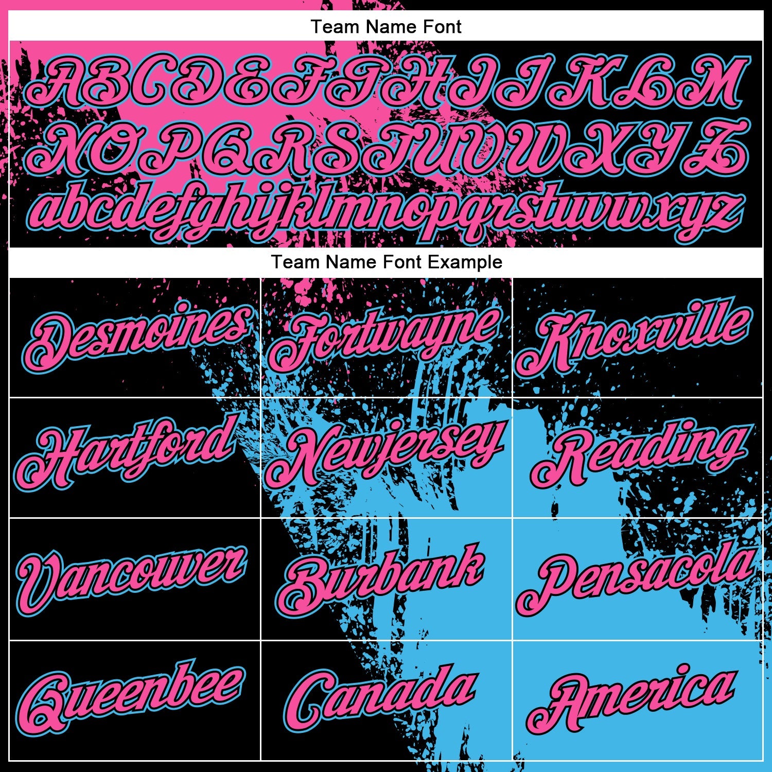 Custom Pink Black-Sky Blue 3D Pattern Design Abstract Brush Stroke Performance Polo Shirt