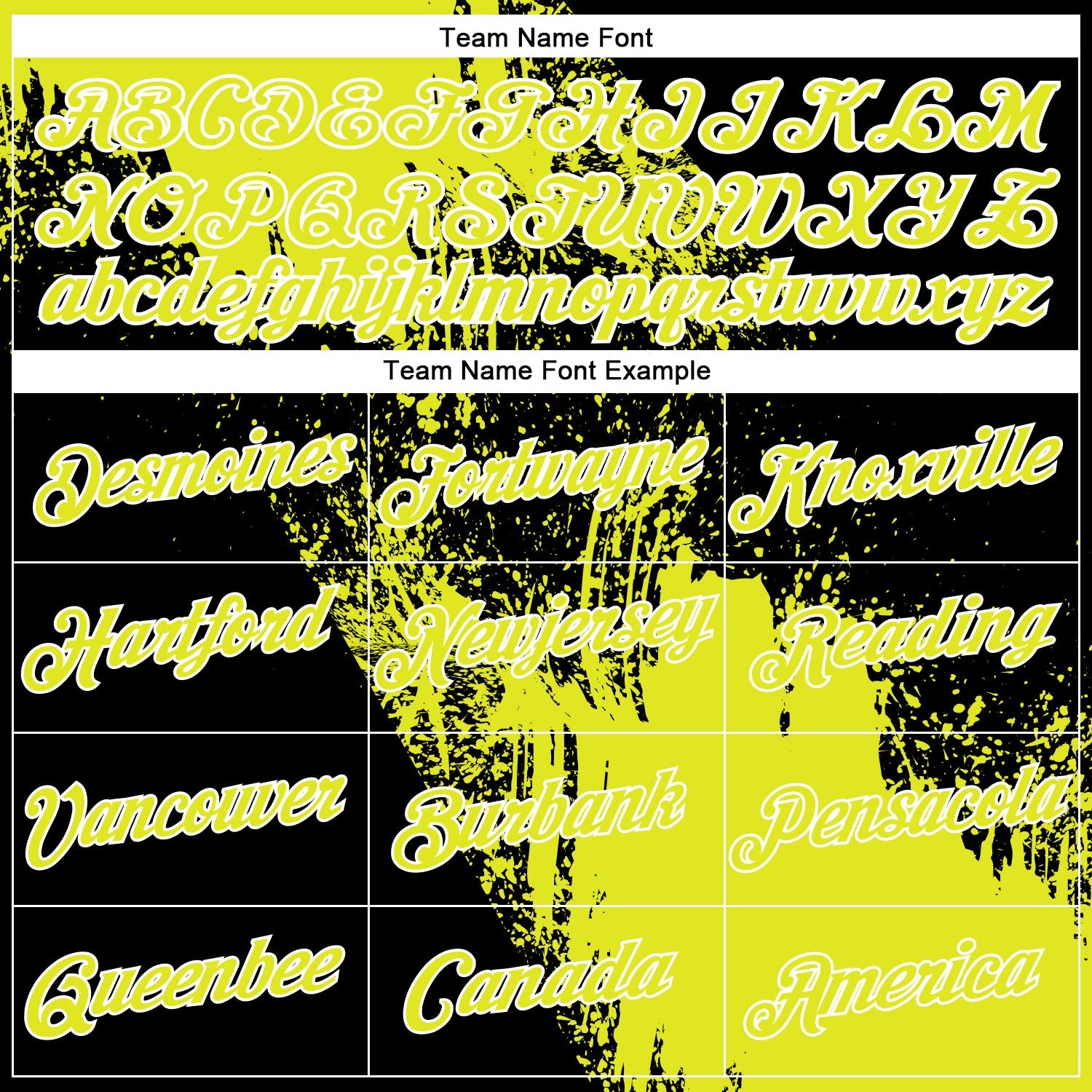 Custom Neon Yellow Black-White 3D Pattern Design Abstract Brush Stroke Performance Polo Shirt