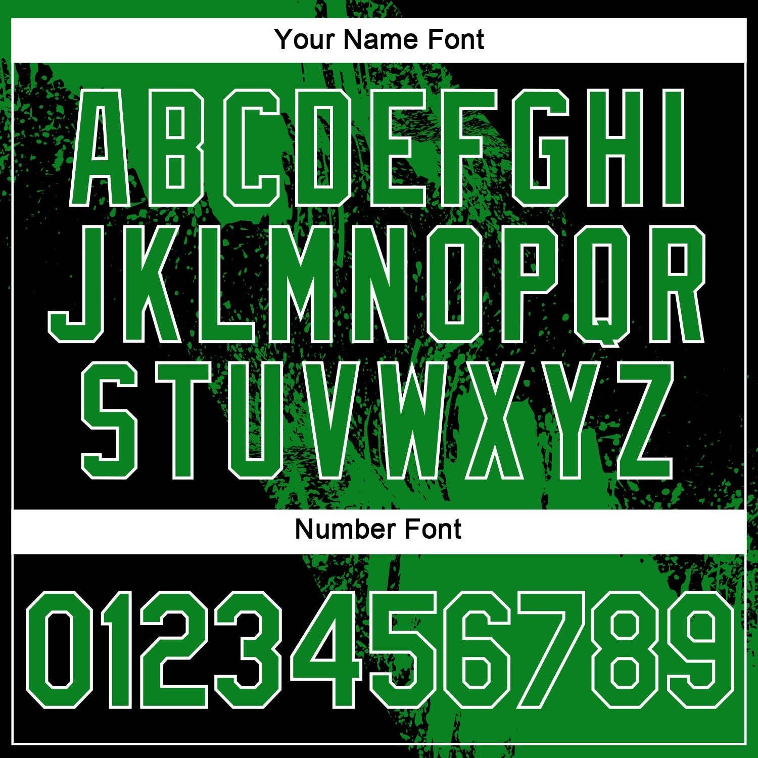 Custom Grass Green Black-White 3D Pattern Design Abstract Brush Stroke Performance Polo Shirt