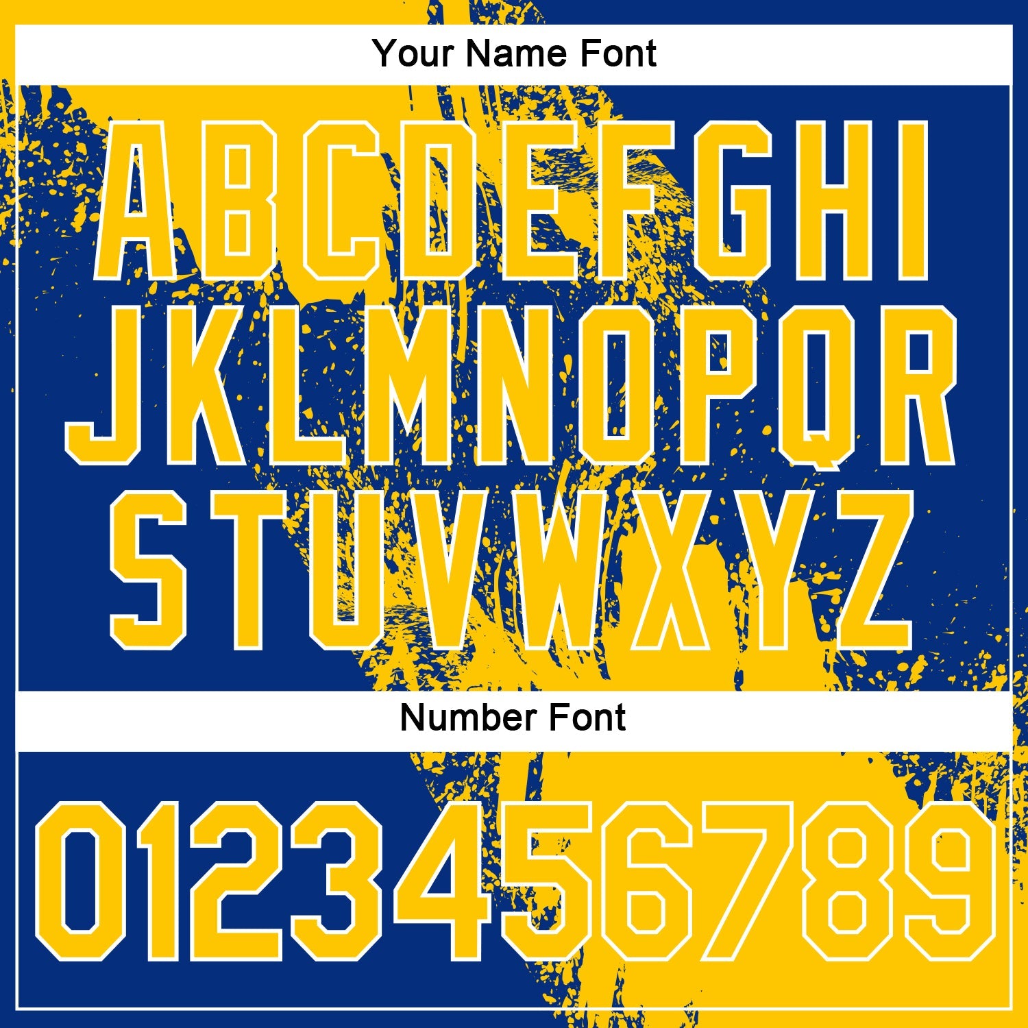 Custom Yellow Royal-White 3D Pattern Design Abstract Brush Stroke Performance Polo Shirt