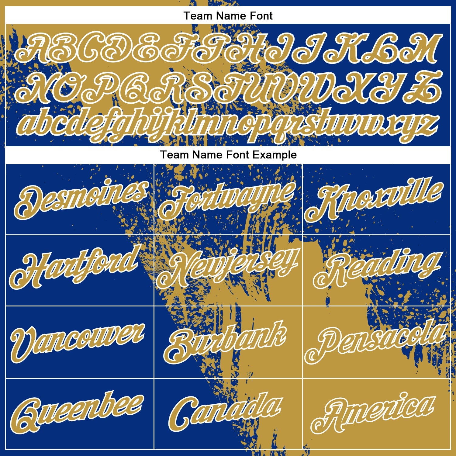 Custom Old Gold Royal-White 3D Pattern Design Abstract Brush Stroke Performance Polo Shirt