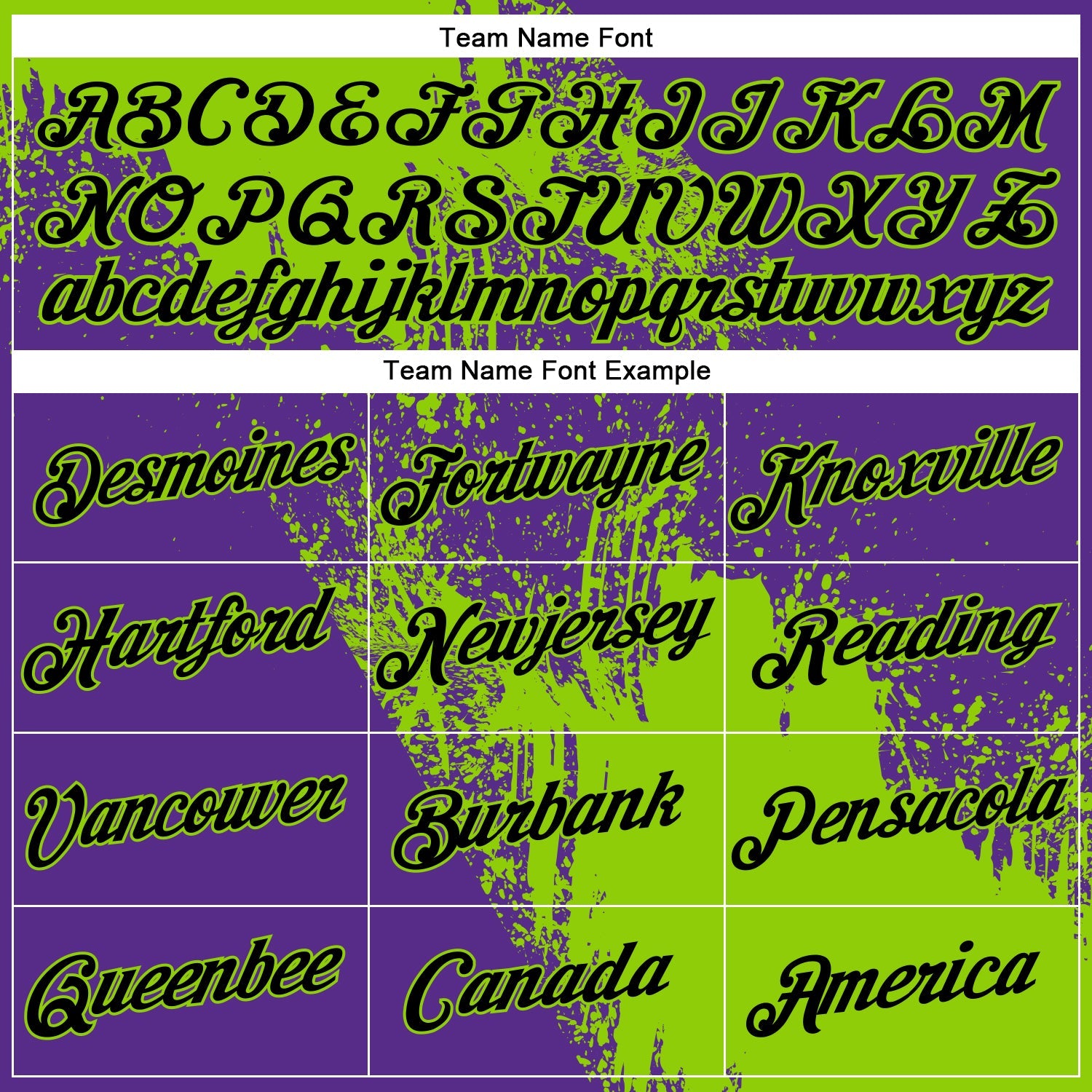 Custom Neon Green Black-Purple 3D Pattern Design Abstract Brush Stroke Performance Polo Shirt