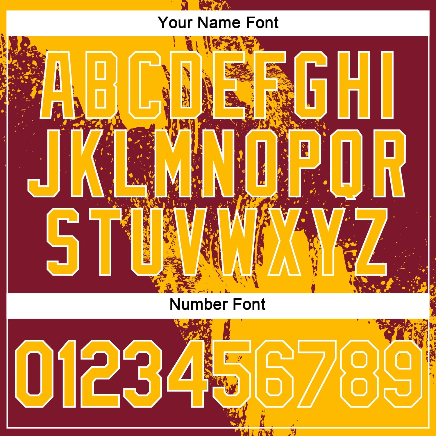 Custom Gold Crimson-White 3D Pattern Design Abstract Brush Stroke Performance Polo Shirt