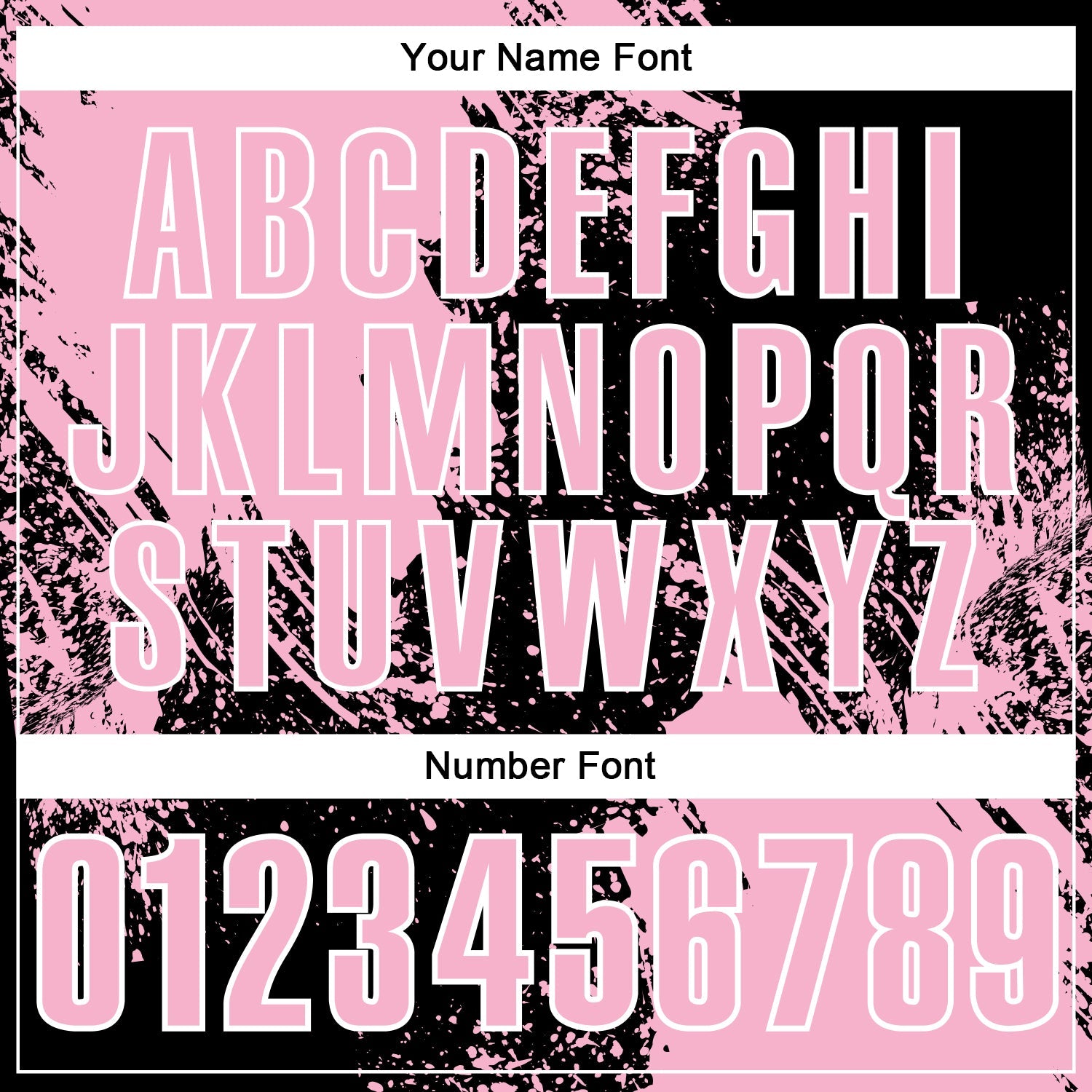 Custom Light Pink Black-White 3D Pattern Design Abstract Brush Stroke Performance Polo Shirt