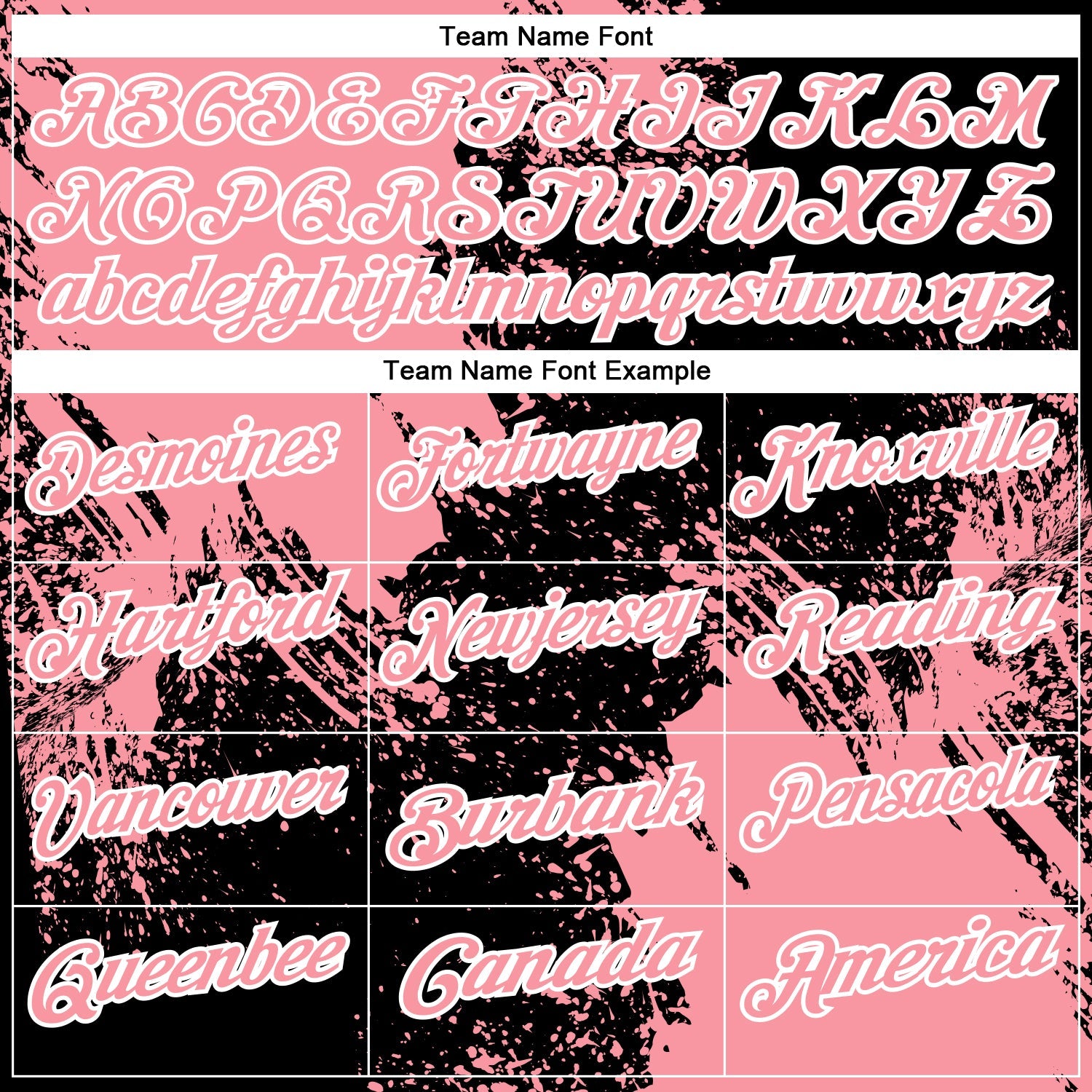 Custom Medium Pink Black-White 3D Pattern Design Abstract Brush Stroke Performance Polo Shirt