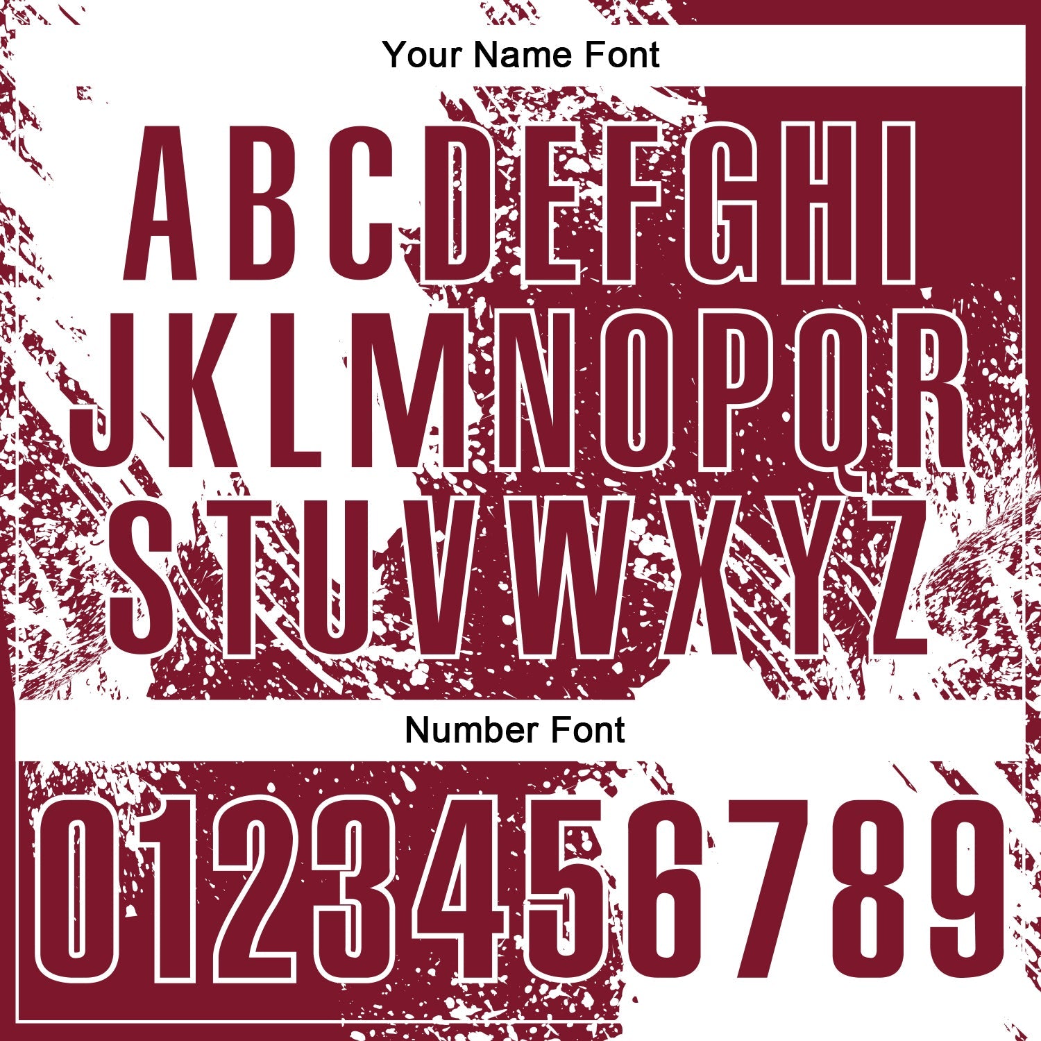 Custom White Crimson 3D Pattern Design Abstract Brush Stroke Performance Polo Shirt