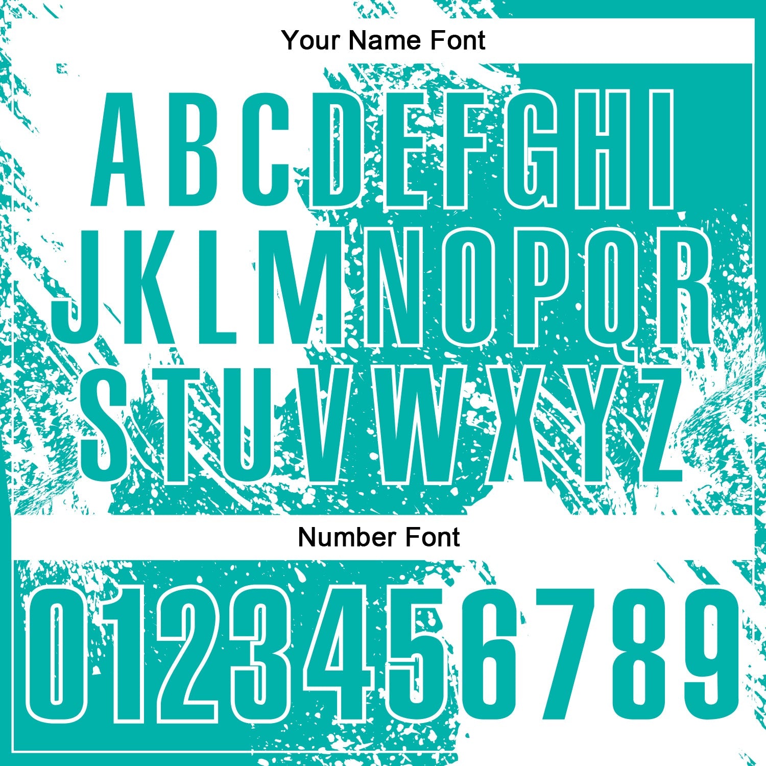 Custom White Aqua 3D Pattern Design Abstract Brush Stroke Performance Polo Shirt