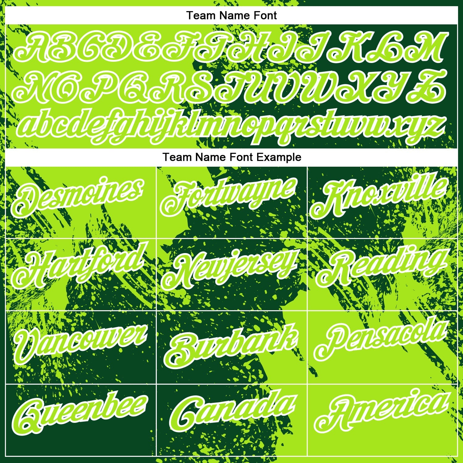 Custom Neon Green Green-White 3D Pattern Design Abstract Brush Stroke Performance Polo Shirt