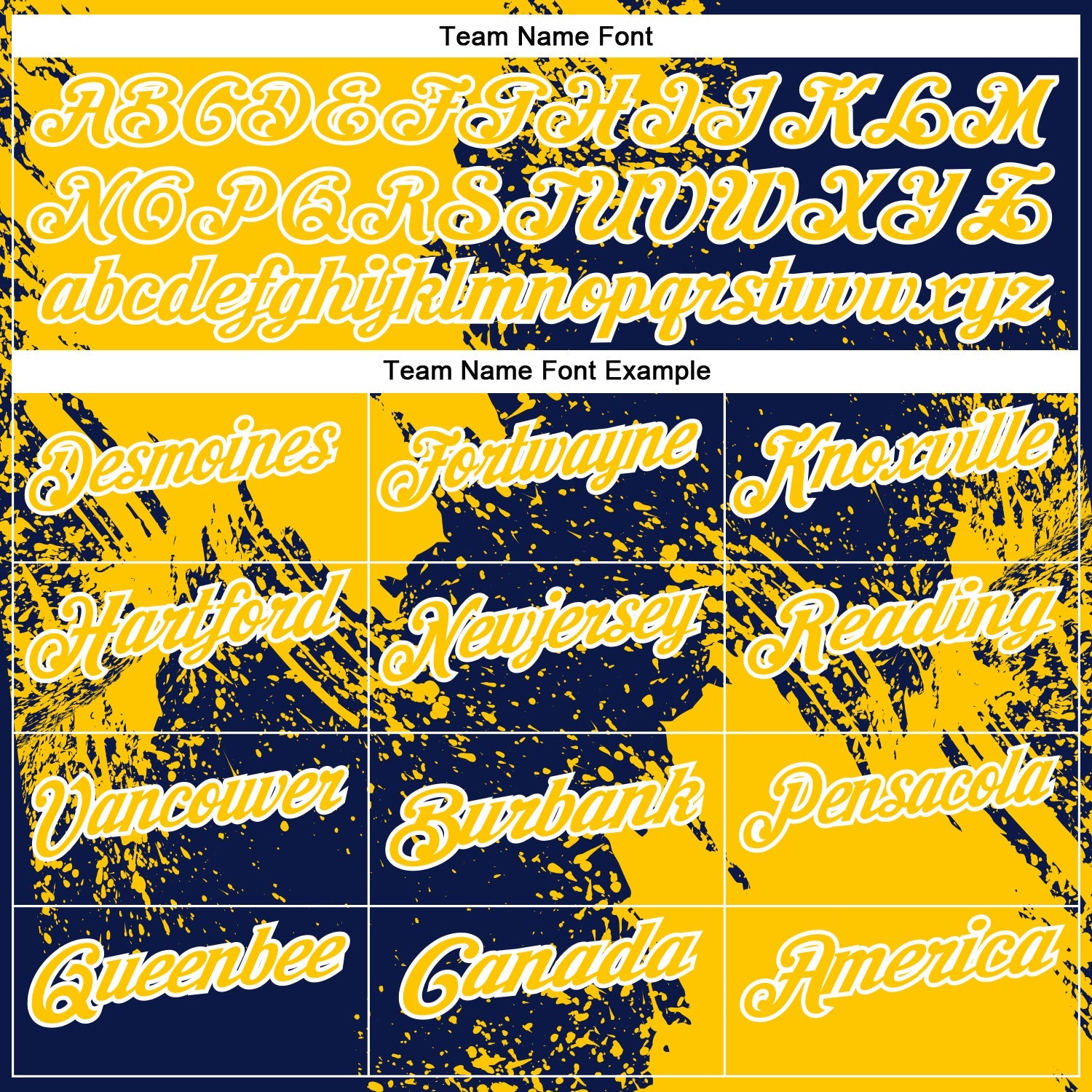 Custom Yellow Navy-White 3D Pattern Design Abstract Brush Stroke Performance Polo Shirt