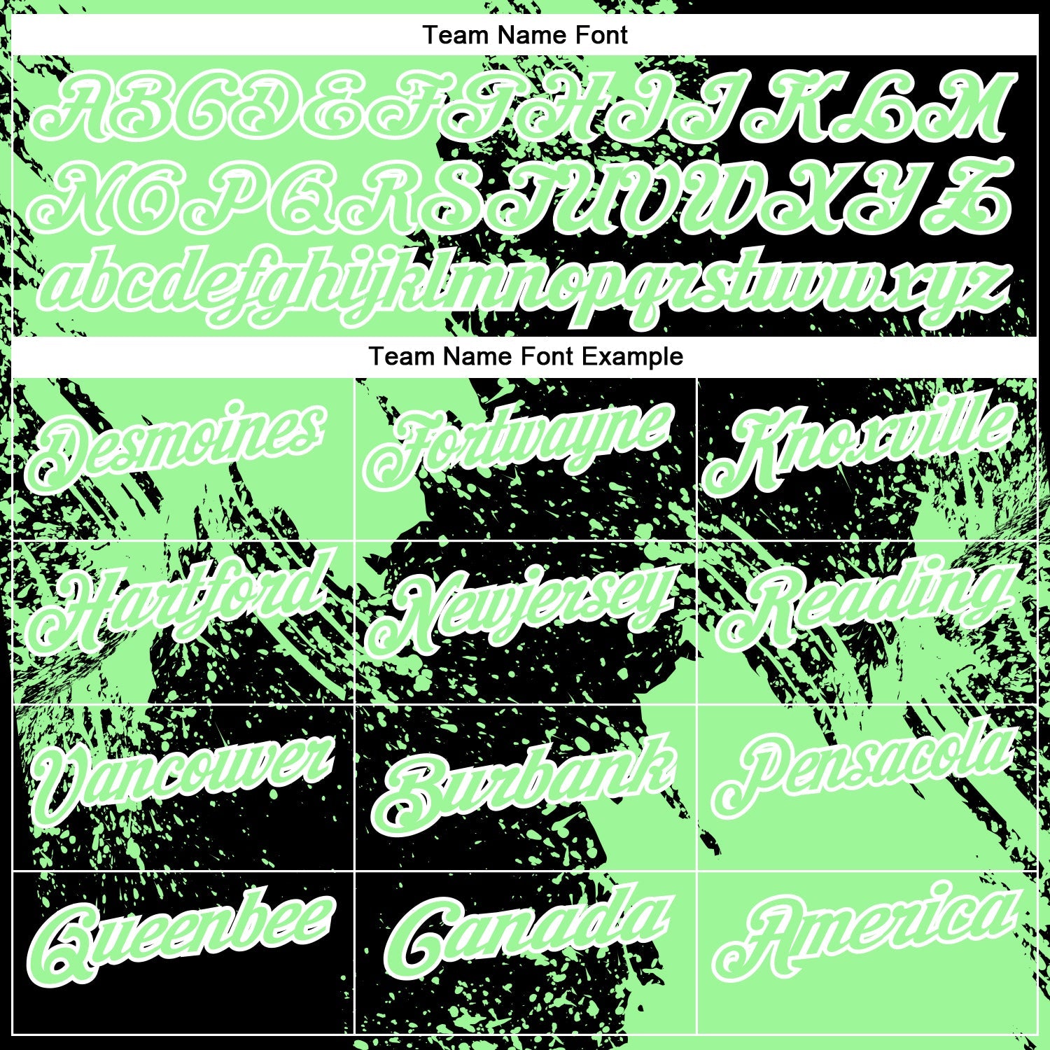 Custom Pea Green Black-White 3D Pattern Design Abstract Brush Stroke Performance Polo Shirt