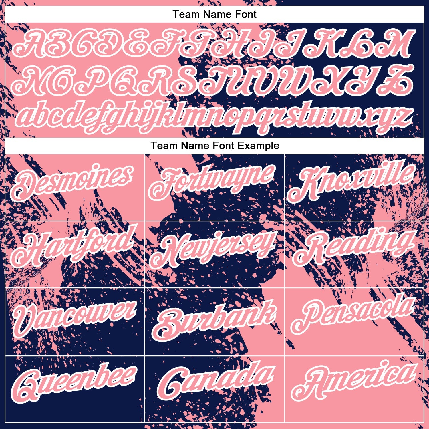 Custom Medium Pink Navy-White 3D Pattern Design Abstract Brush Stroke Performance Polo Shirt