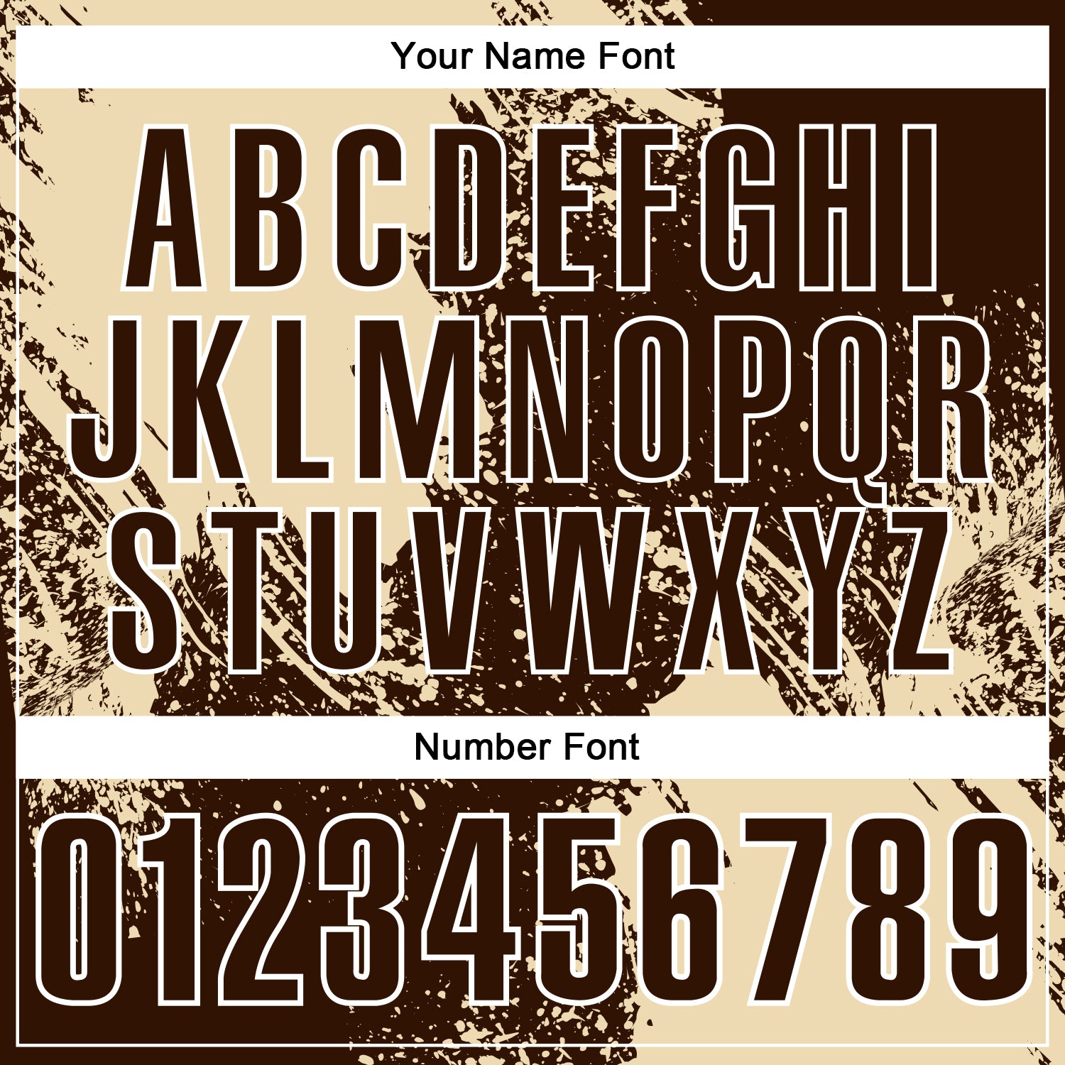 Custom Cream Brown-White 3D Pattern Design Abstract Brush Stroke Performance Polo Shirt