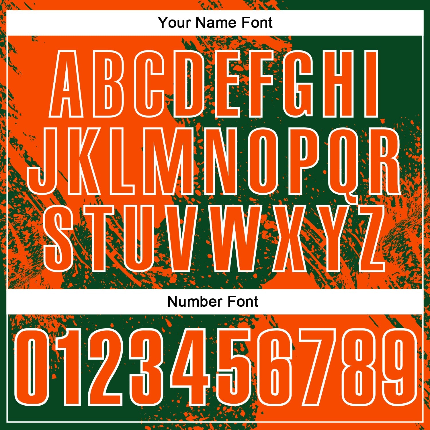 Custom Orange Green-White 3D Pattern Design Abstract Brush Stroke Performance Polo Shirt