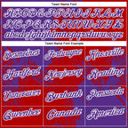 Custom Purple Red-White 3D Pattern Design Abstract Brush Stroke Performance Polo Shirt