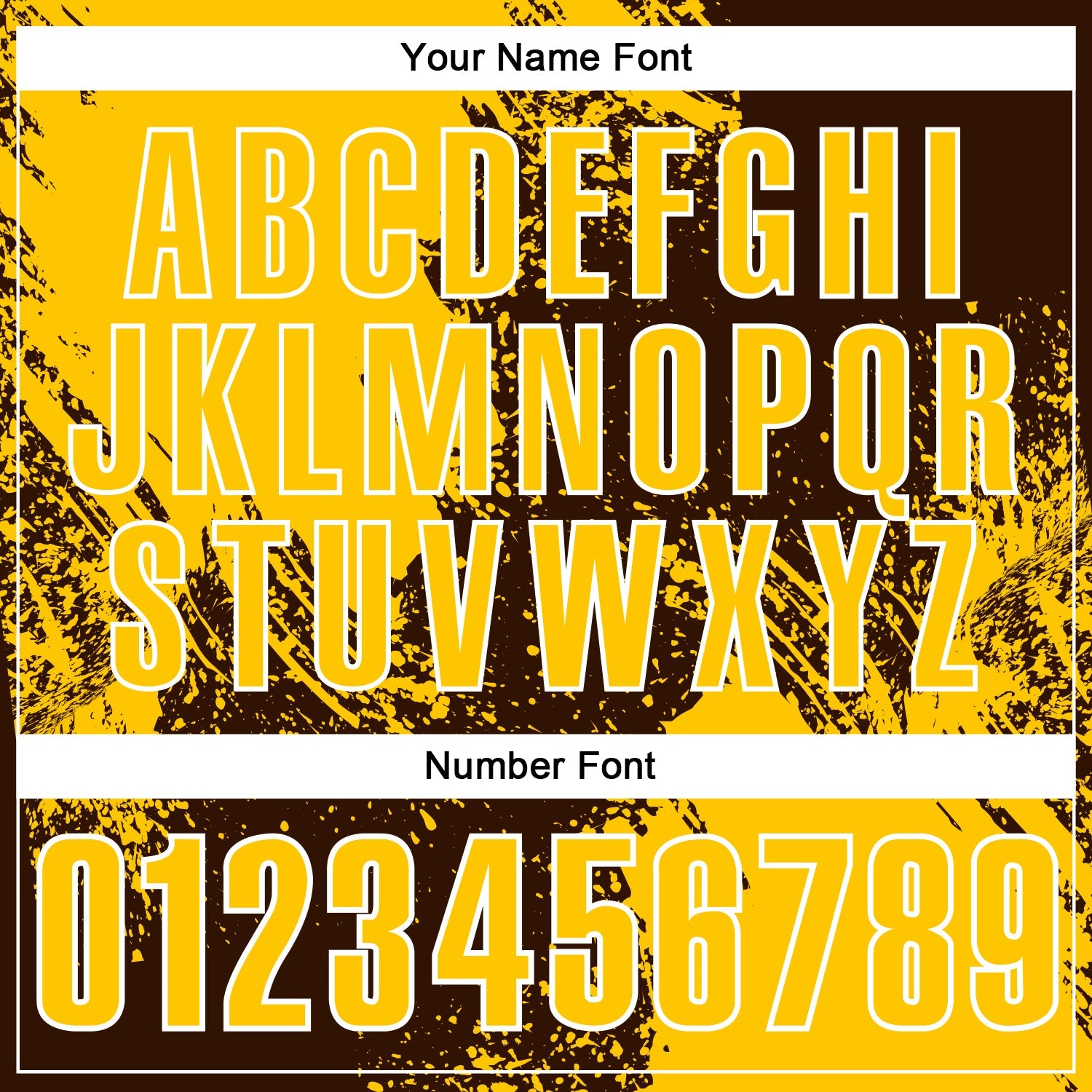 Custom Yellow Brown-White 3D Pattern Design Abstract Brush Stroke Performance Polo Shirt