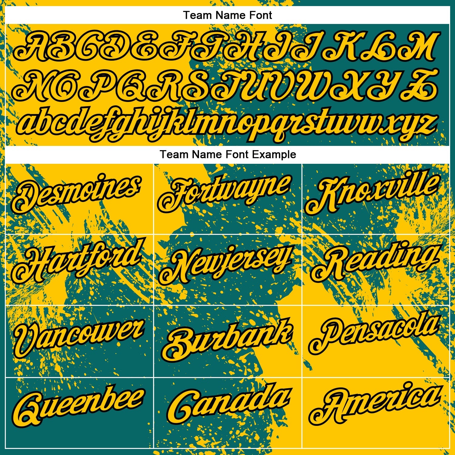 Custom Yellow Teal-Black 3D Pattern Design Abstract Brush Stroke Performance Polo Shirt