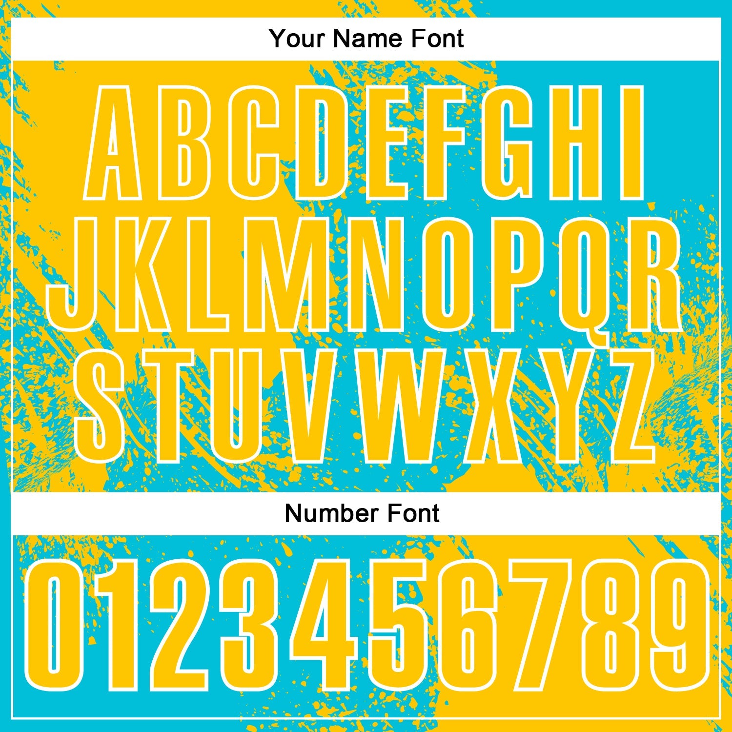 Custom Yellow Lakes Blue-White 3D Pattern Design Abstract Brush Stroke Performance Polo Shirt