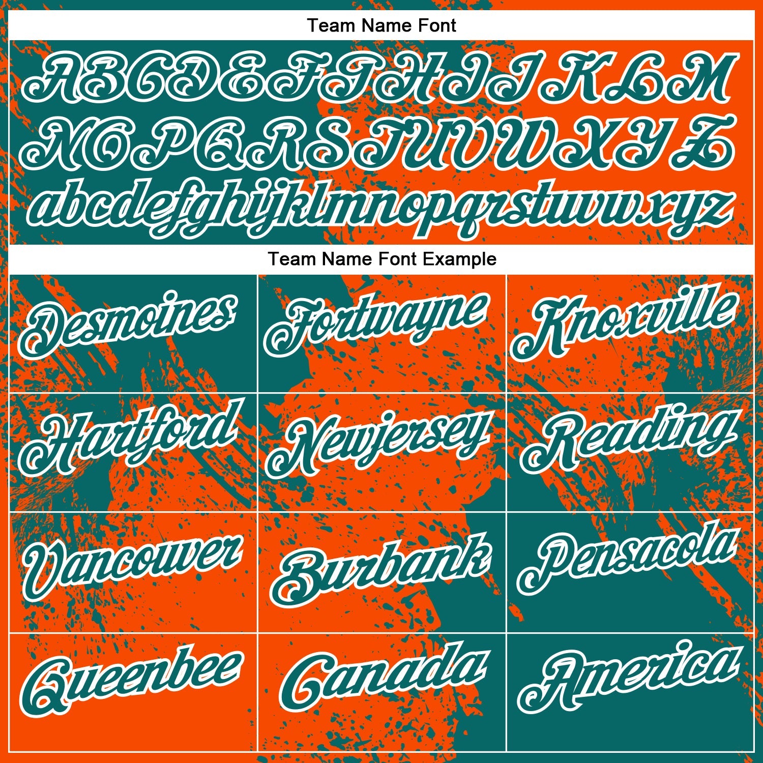 Custom Teal Orange-White 3D Pattern Design Abstract Brush Stroke Performance Polo Shirt