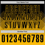 Custom Black Gold 3D Gradient Square Shape Performance Polo Shirt