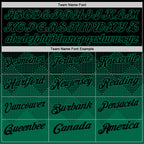 Custom Black Kelly Green 3D Gradient Square Shape Performance Polo Shirt