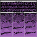 Custom Black Medium Purple 3D Gradient Square Shape Performance Polo Shirt