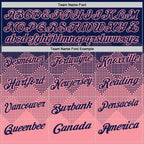 Custom Navy Medium Pink 3D Gradient Square Shape Performance Polo Shirt