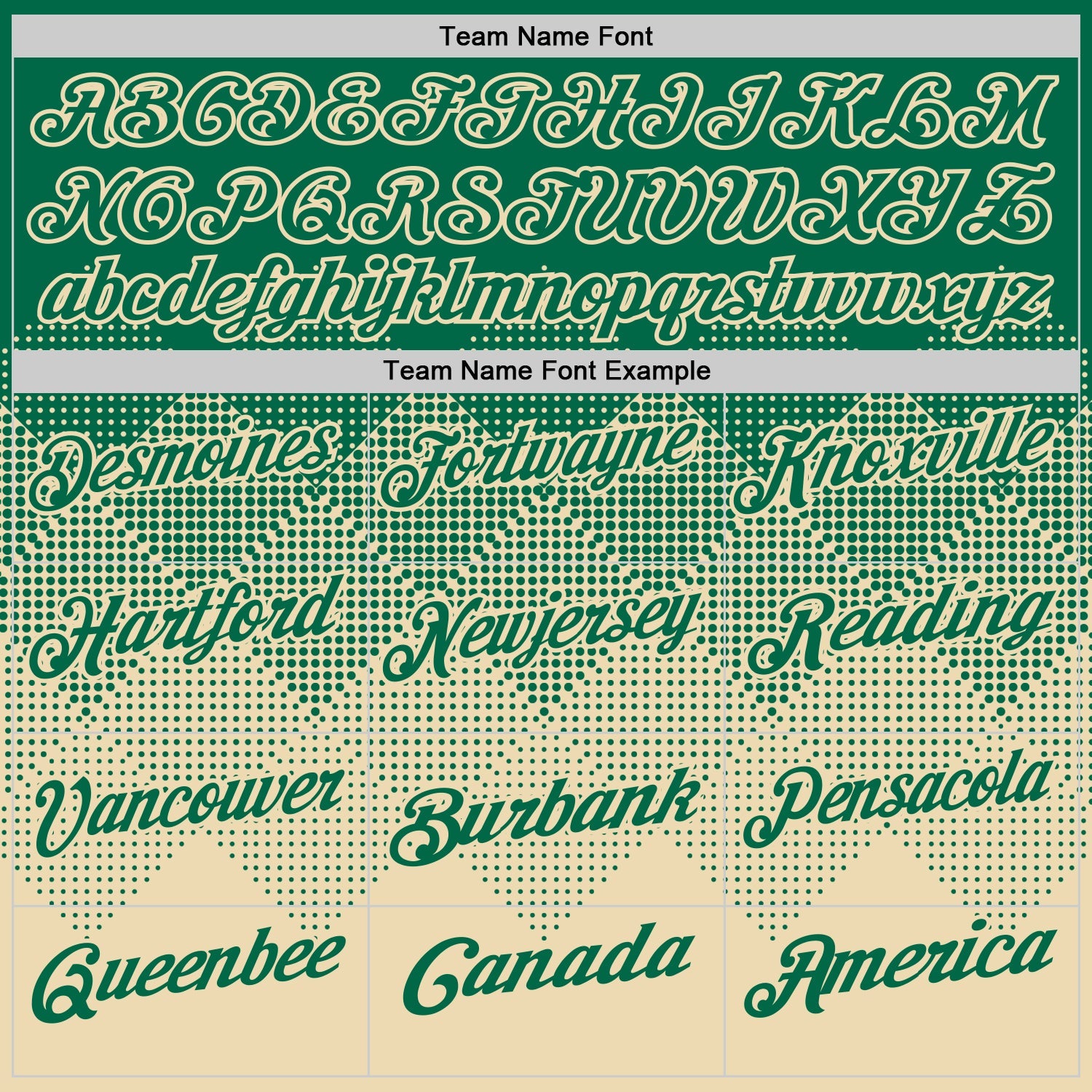 Custom Kelly Green Cream 3D Gradient Square Shape Performance Polo Shirt