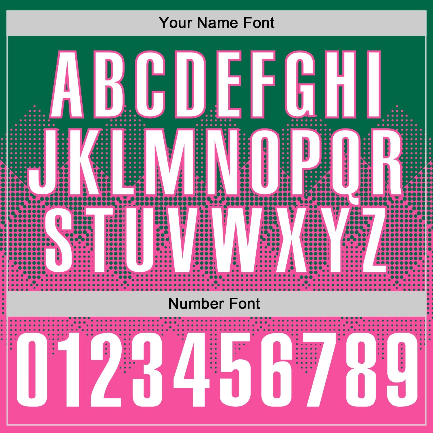 Custom Kelly Green White-Pink 3D Gradient Square Shape Performance Polo Shirt