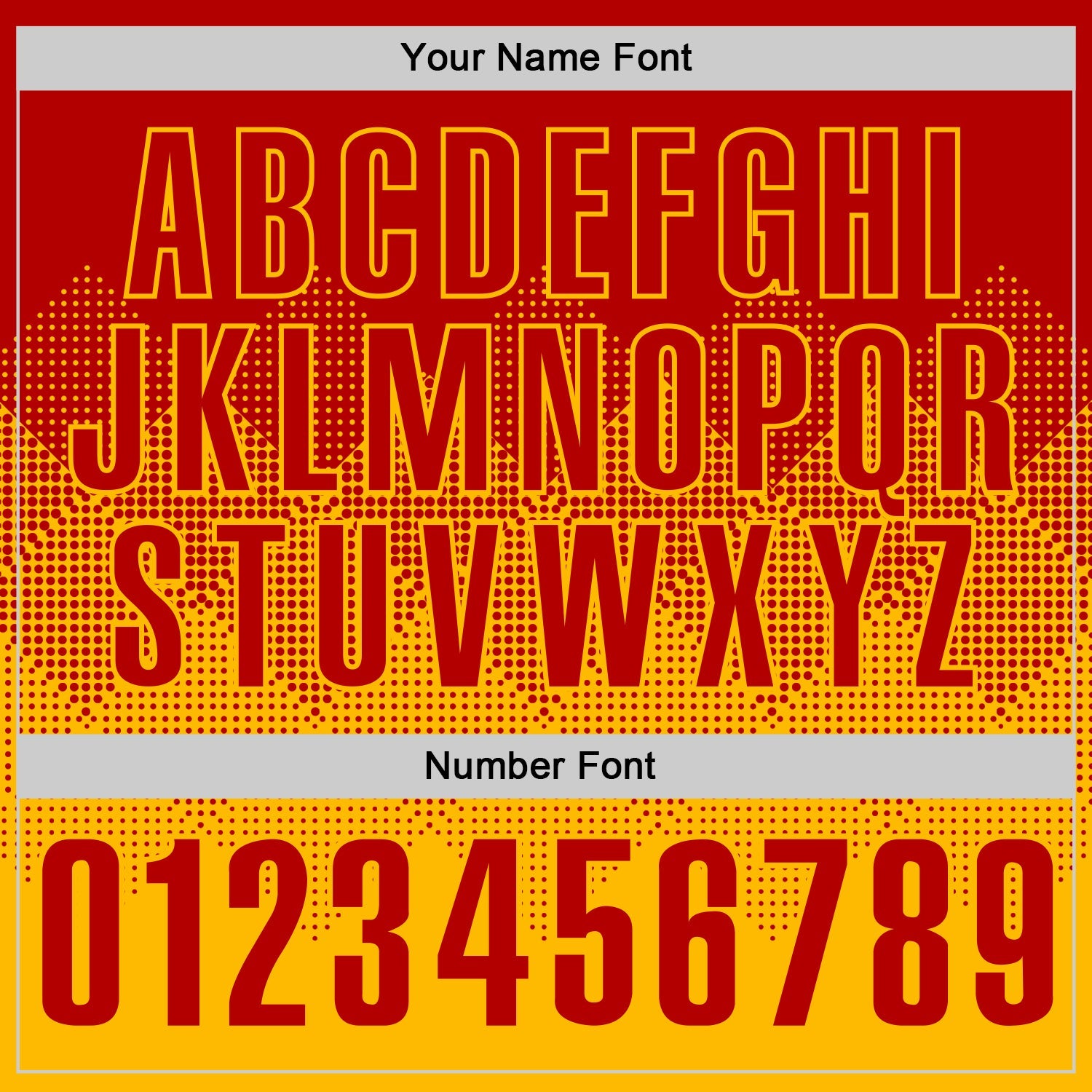 Custom Red Gold 3D Gradient Square Shape Performance Polo Shirt