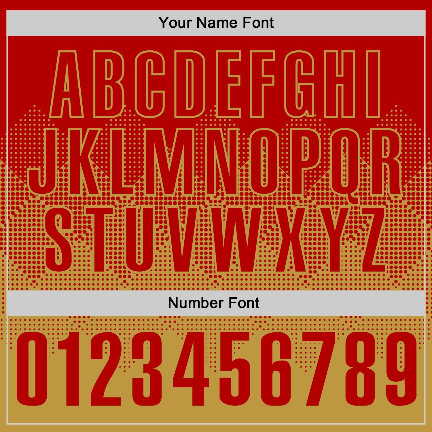 Custom Red Old Gold 3D Gradient Square Shape Performance Polo Shirt