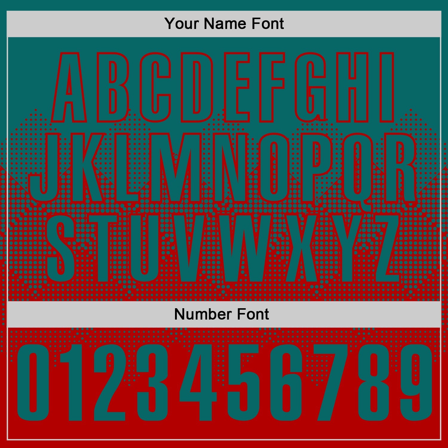 Custom Teal Red 3D Gradient Square Shape Performance Polo Shirt