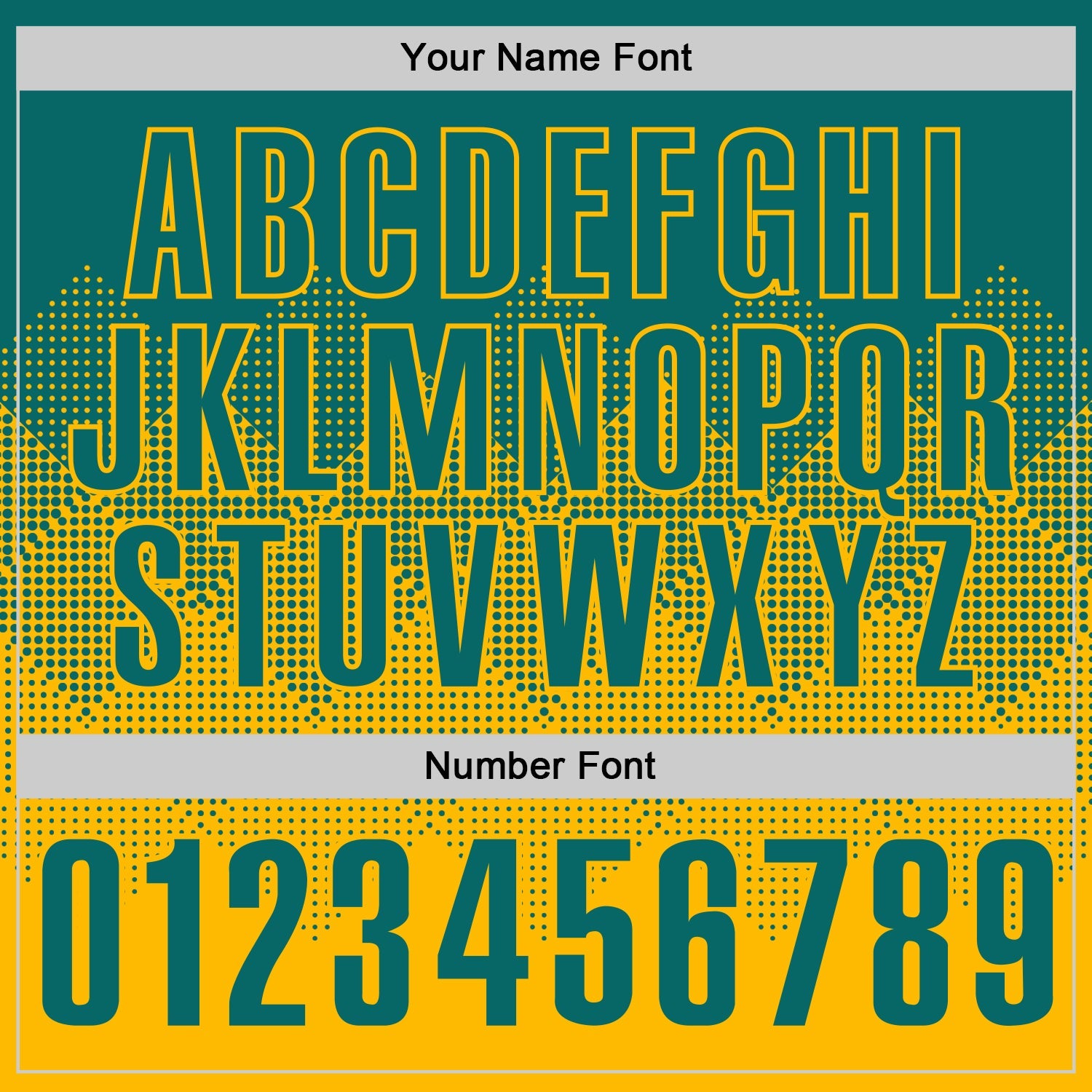 Custom Teal Gold 3D Gradient Square Shape Performance Polo Shirt