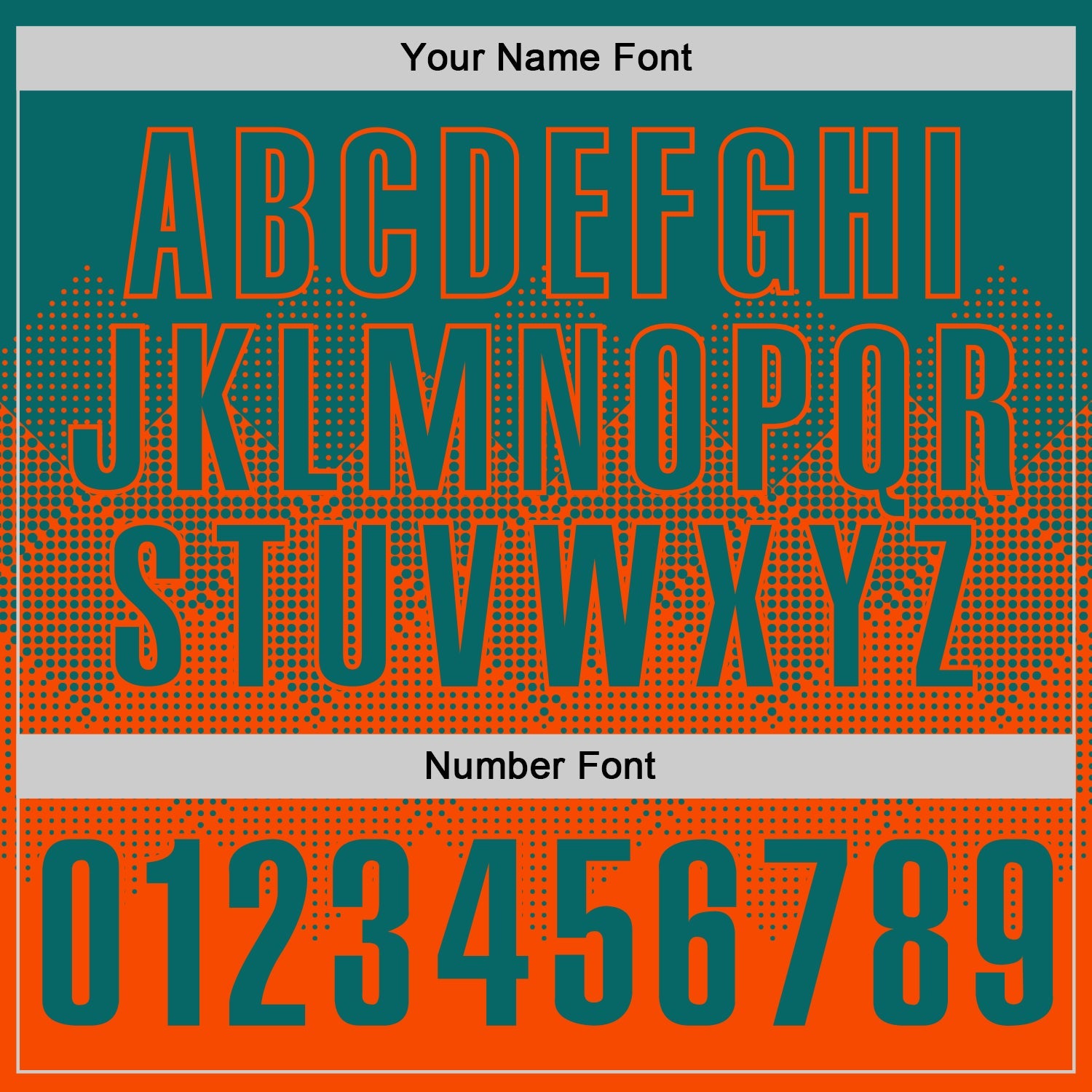 Custom Teal Orange 3D Gradient Square Shape Performance Polo Shirt