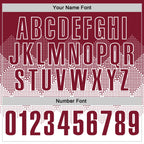 Custom Crimson White 3D Gradient Square Shape Performance Polo Shirt