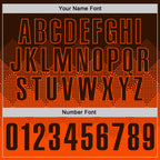 Custom Brown Orange 3D Gradient Square Shape Performance Polo Shirt