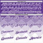 Custom Purple White 3D Gradient Square Shape Performance Polo Shirt