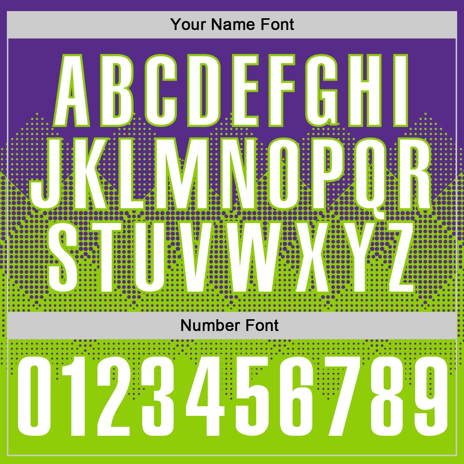 Custom Purple White-Neon Green 3D Gradient Square Shape Performance Polo Shirt