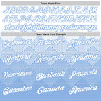 Custom White Light Blue 3D Gradient Square Shape Performance Polo Shirt