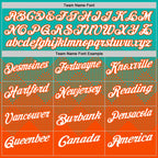 Custom Aqua White-Orange 3D Gradient Square Shape Performance Polo Shirt