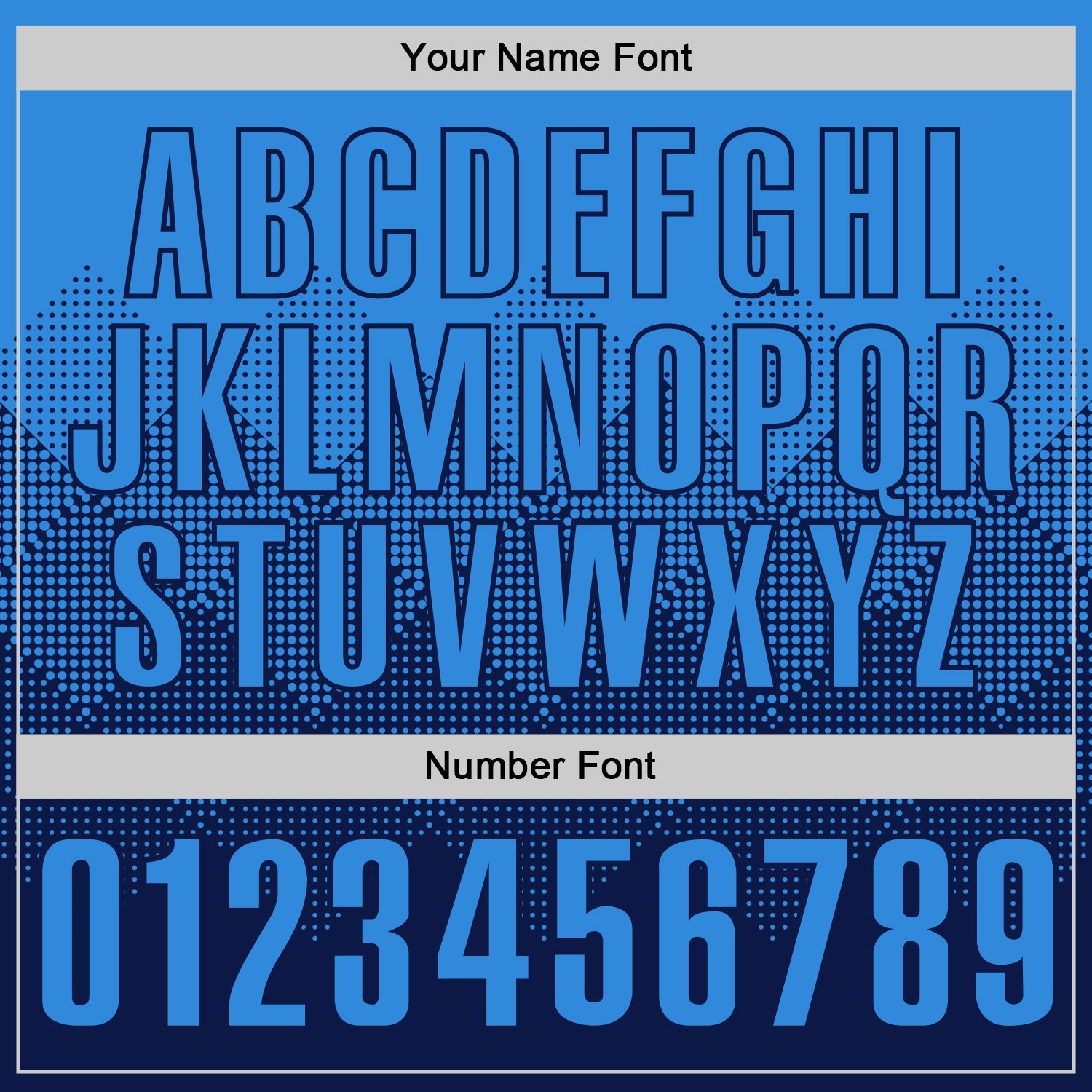 Custom Powder Blue Navy 3D Gradient Square Shape Performance Polo Shirt