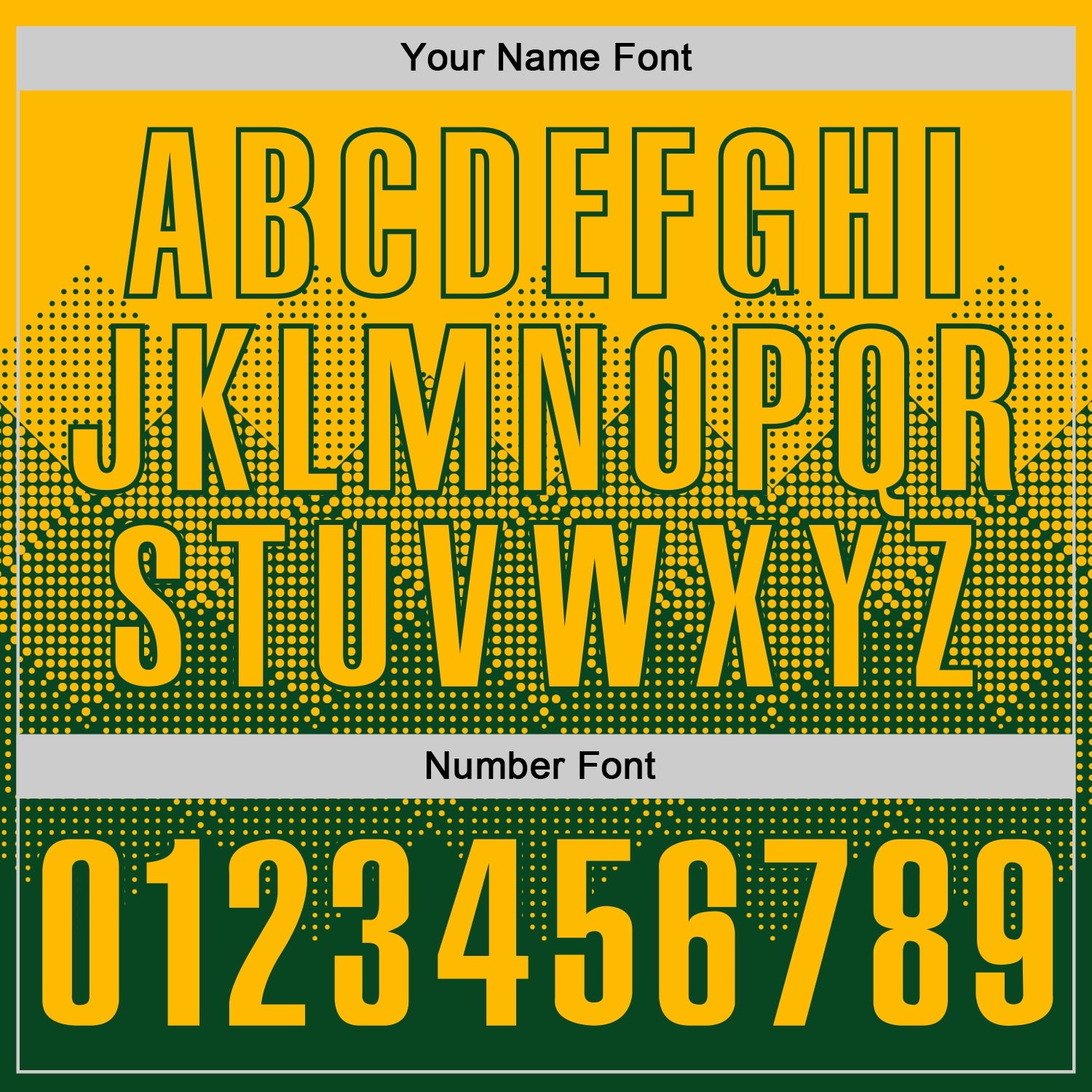 Custom Gold Green 3D Gradient Square Shape Performance Polo Shirt