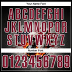 Custom Black Crimson-White 3D American Flag Splash Flame Skull Bowling Performance Polo Shirt