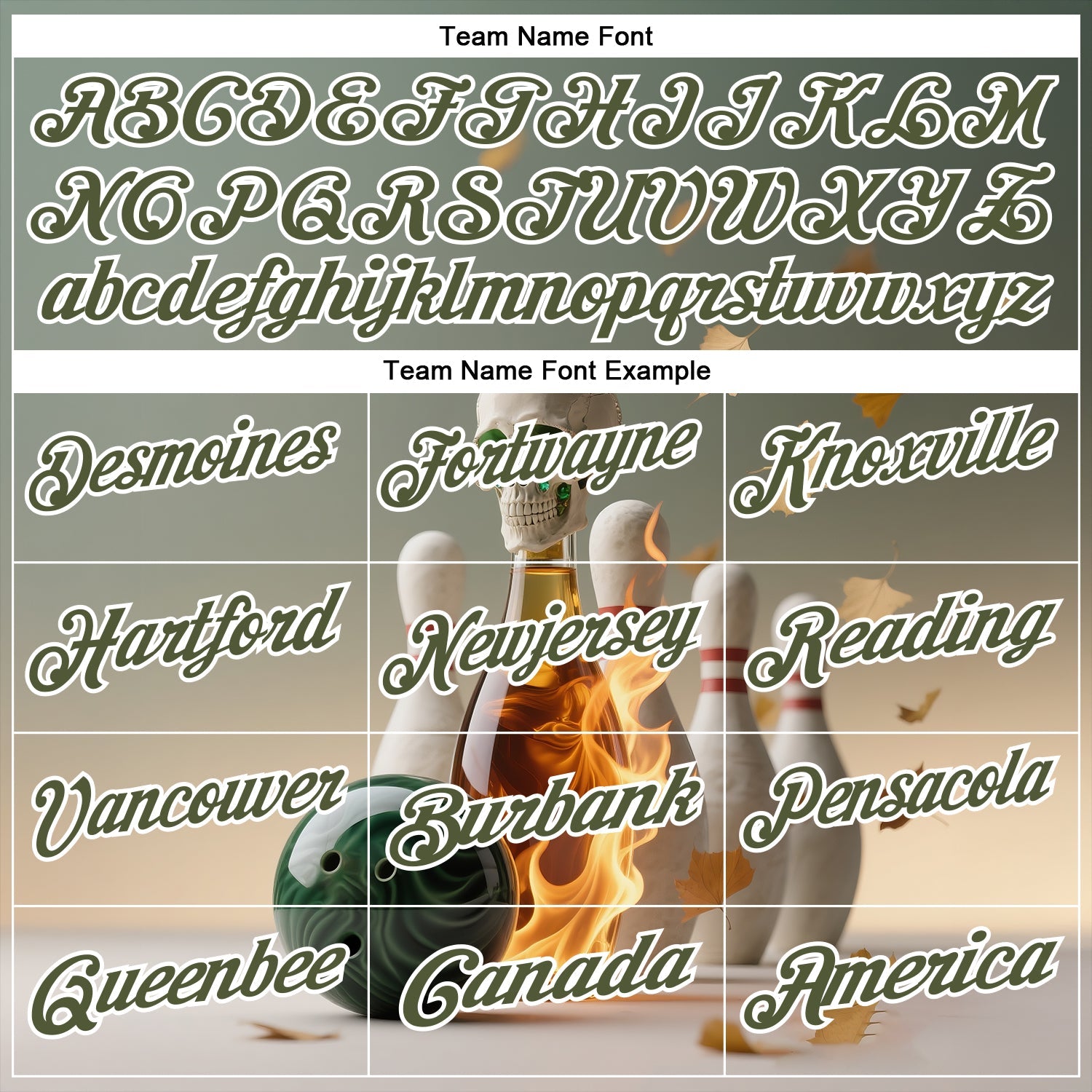 Custom Gray Olive-White 3D Flame Gem Skull Bowling Performance Polo Shirt