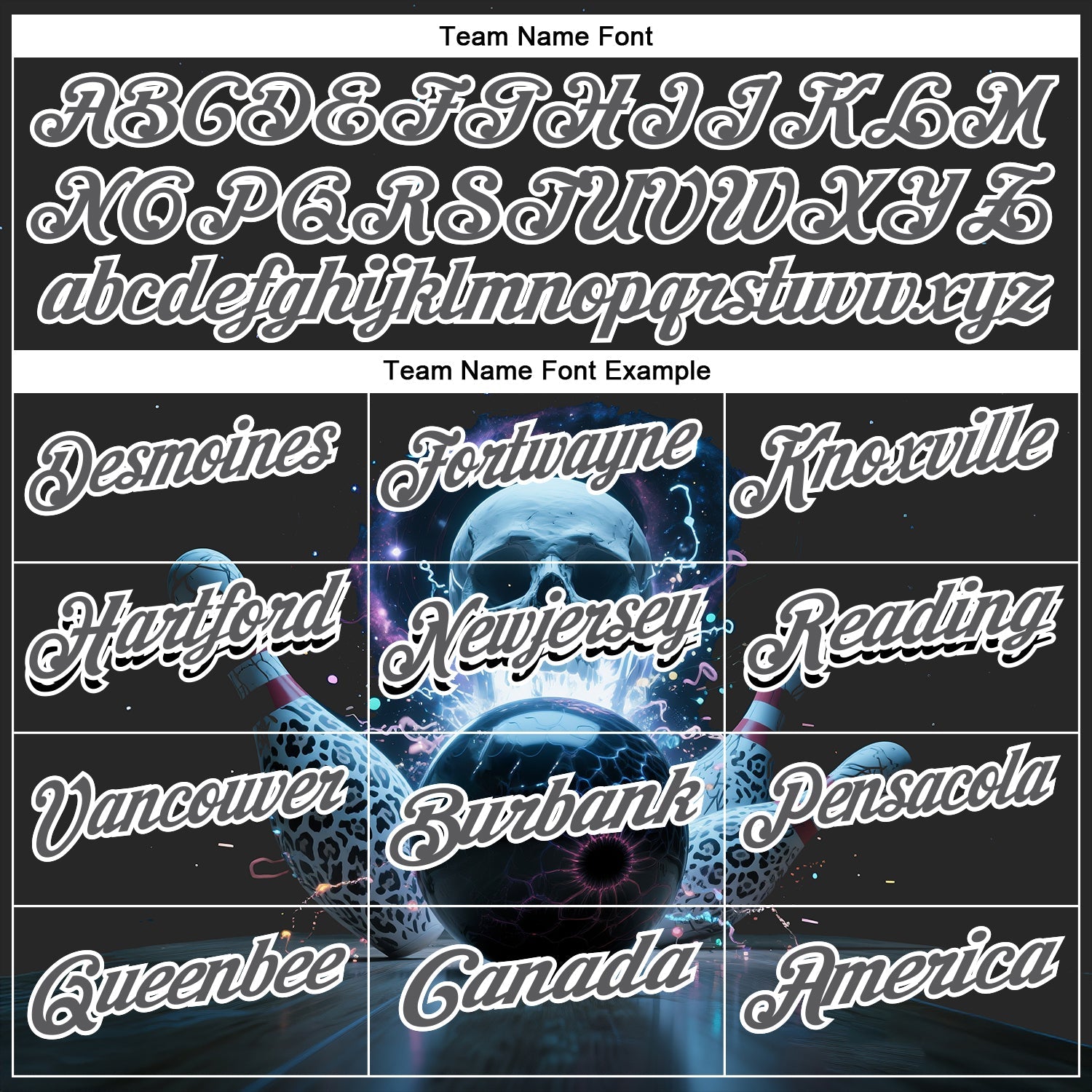 Custom Steel Gray White 3D Galaxy Leopard Print Skull Bowling Performance Polo Shirt