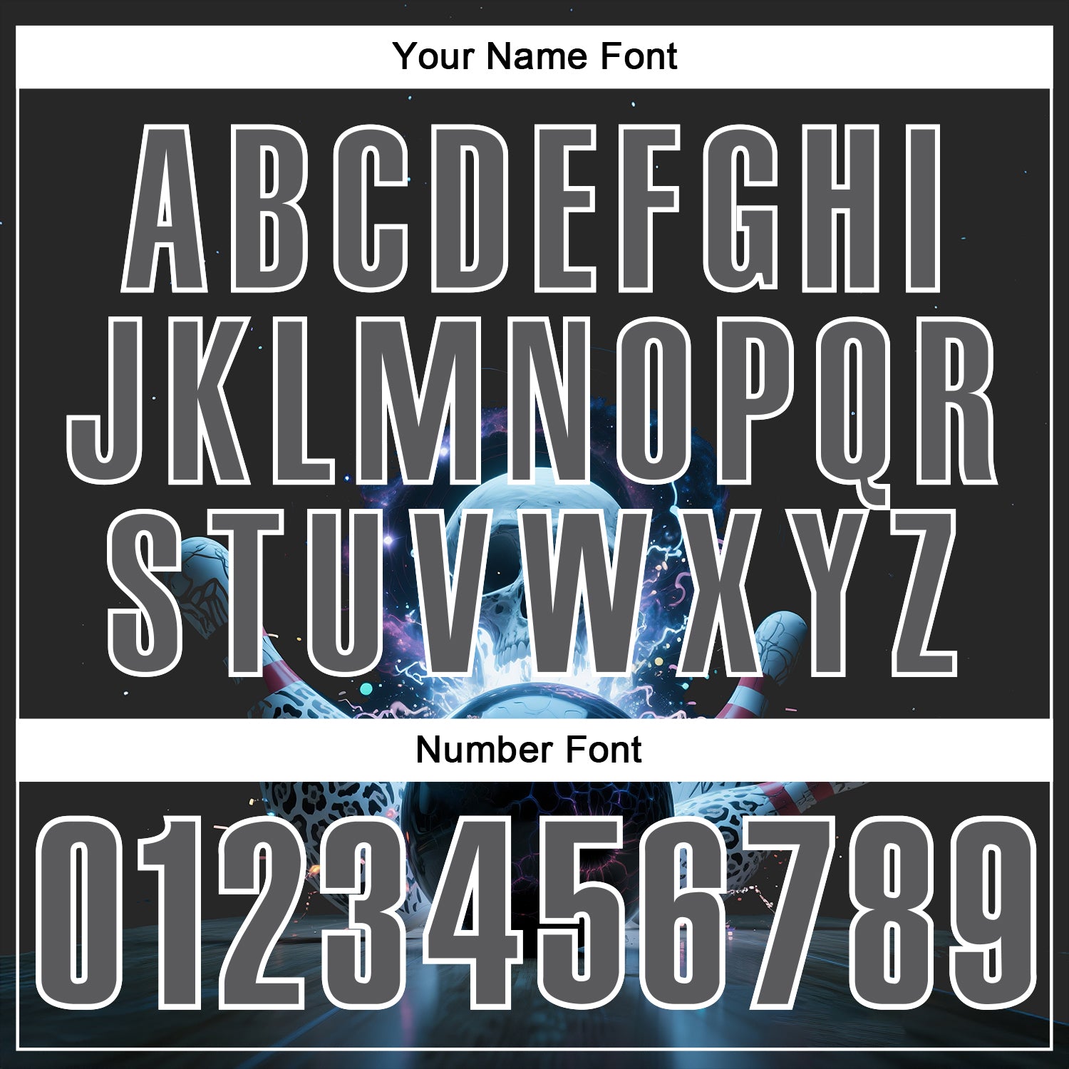 Custom Steel Gray White 3D Galaxy Leopard Print Skull Bowling Performance Polo Shirt