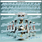 Custom Shadow Blue White 3D Shattered Mirror Skull Bowling Performance Polo Shirt