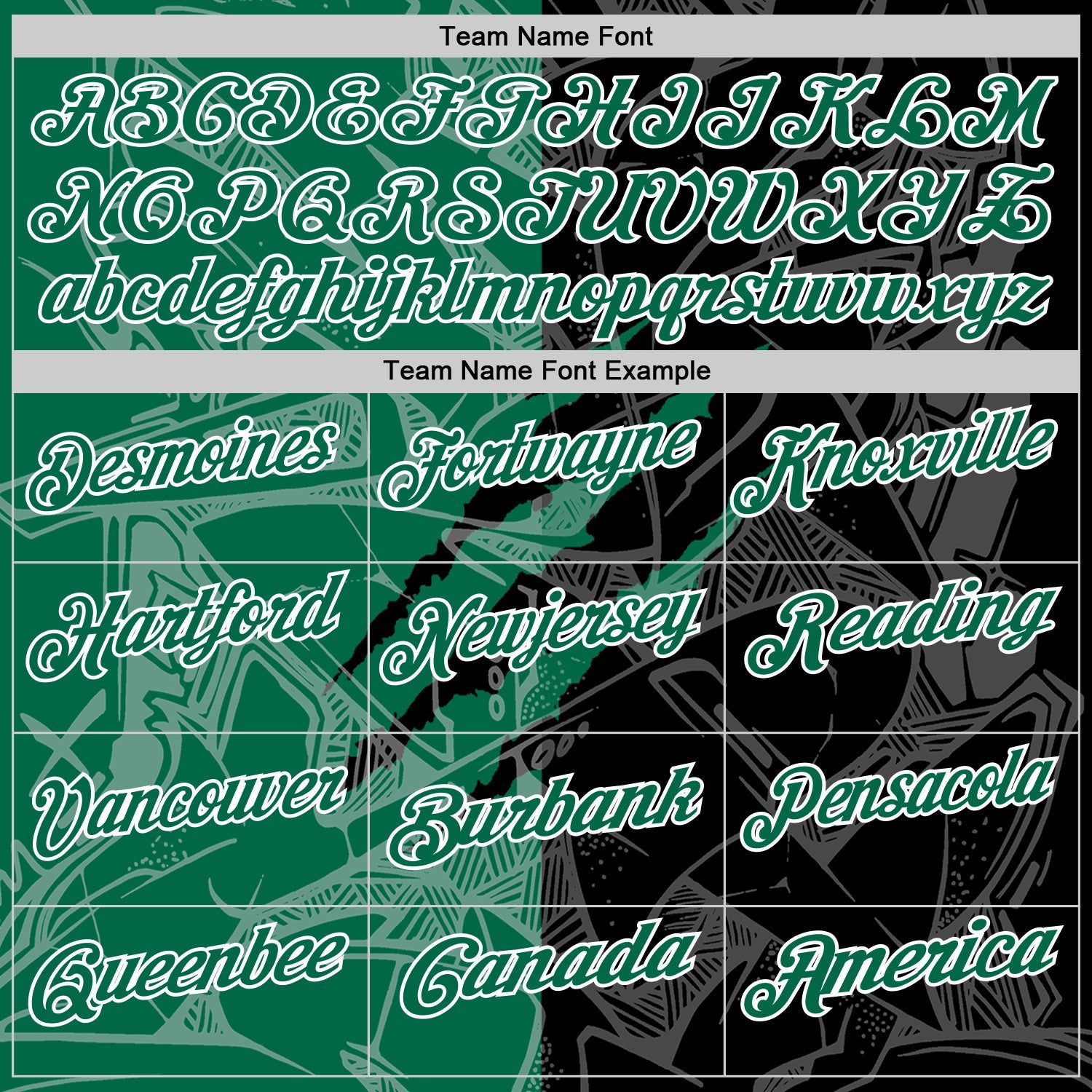 Custom Graffiti Pattern Kelly Green Black-White 3D Scratch Performance Polo Shirt