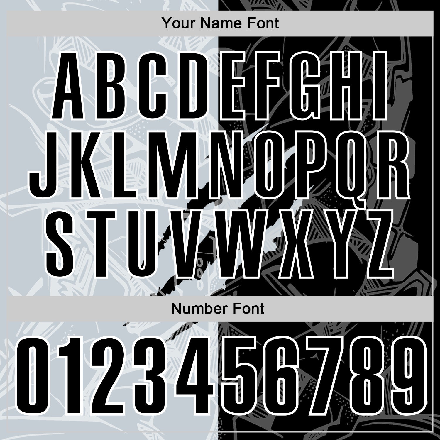 Custom Graffiti Pattern Black Silver-White 3D Scratch Performance Polo Shirt