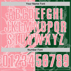 Custom Graffiti Pattern Medium Pink Green-White 3D Scratch Performance Polo Shirt